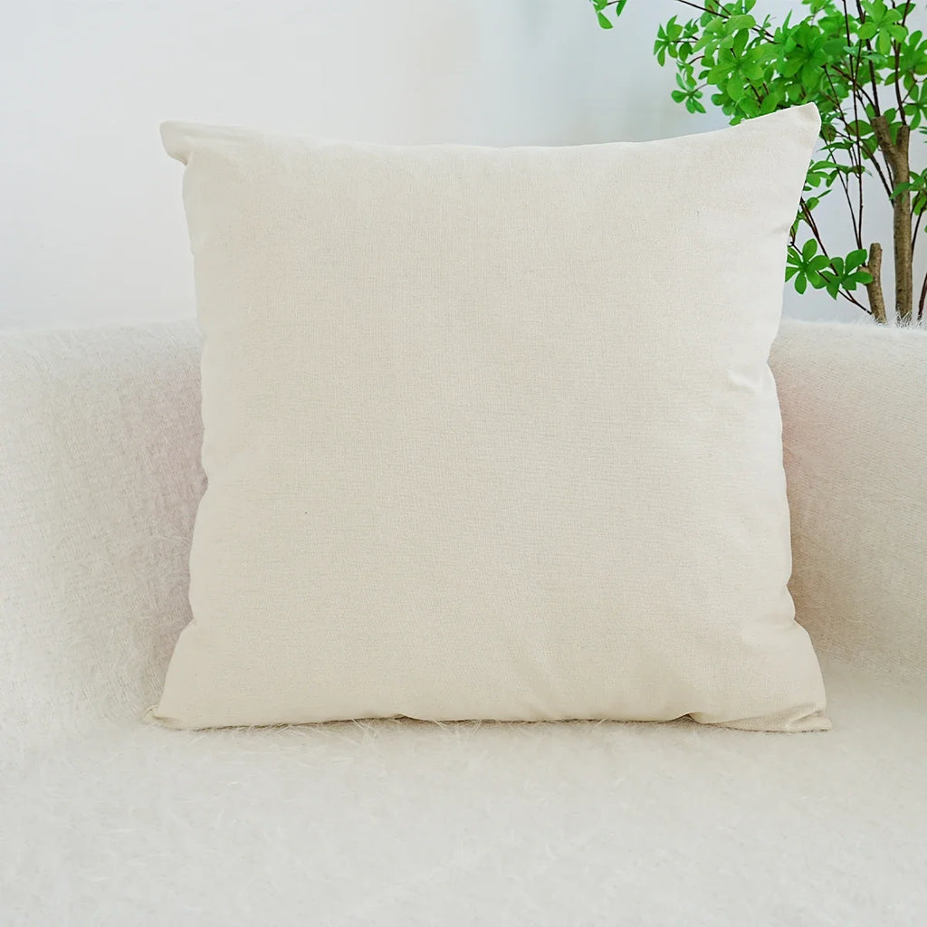 Colorful Flower Embroidery Throw Pillow Cover