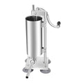 3L Stainless Steel Manual Sausage Stuffer – Vertical Sausage Maker with 11 Filling Tubes