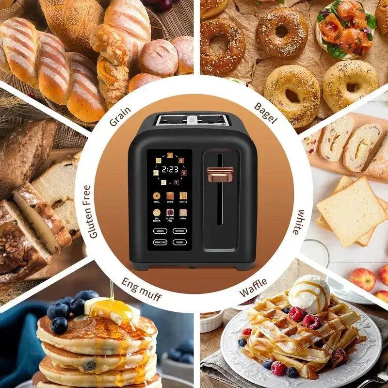 2-Slice Smart Toaster with LCD Display