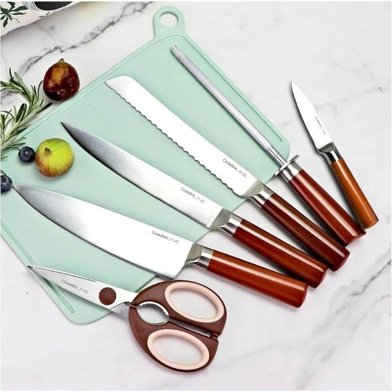 Smart Cutting Board Set with Knife Holder