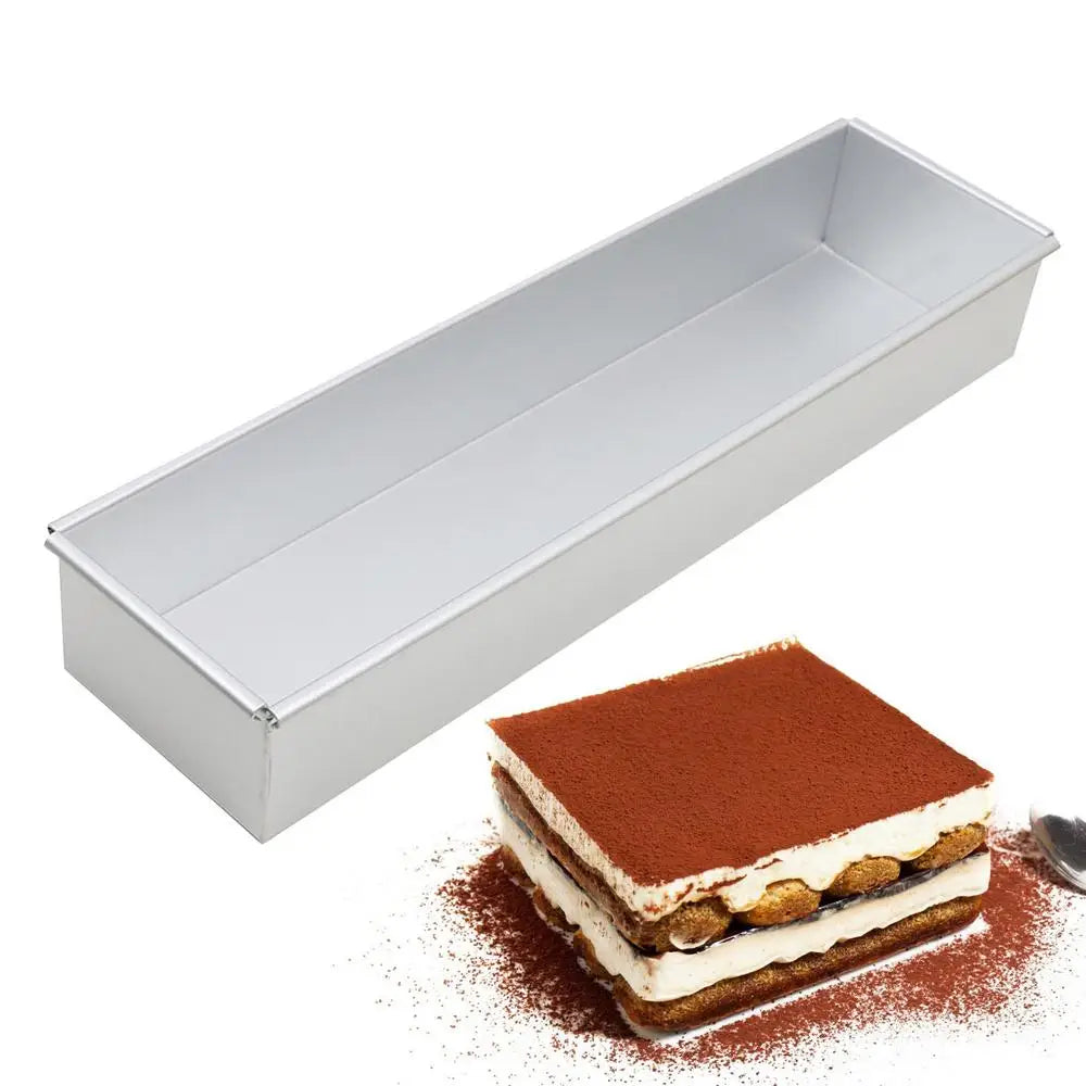 Aluminum Alloy Rectangle Tiramisu Cake Mold – Professional Baking Pan for Desserts, Layered Cakes, Pastries & Kitchen Use
