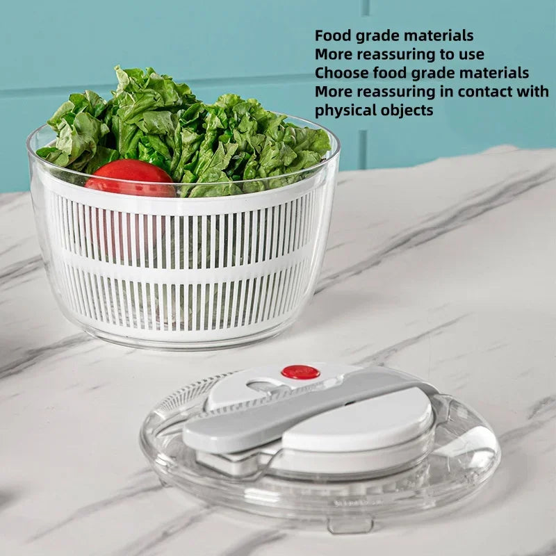 🥬 3L Vegetable Salad Spinner – Spin, Wash & Mix in One Tool