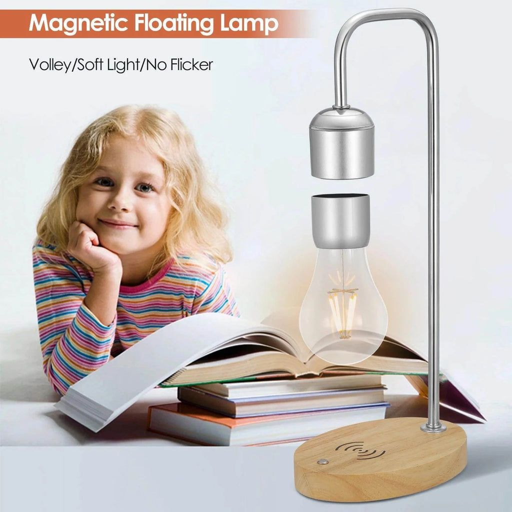 Modern Levitating Lamp With Floating Light Bulb