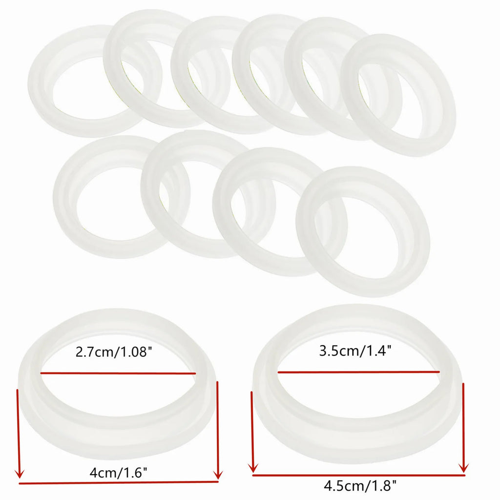 Silicone Sealing O-Rings Gaskets for Vacuum Bottle, Cover Stopper, Thermal Cup Lid, Resistance O Ring Seals, 4 cm, 5cm, 10Pcs