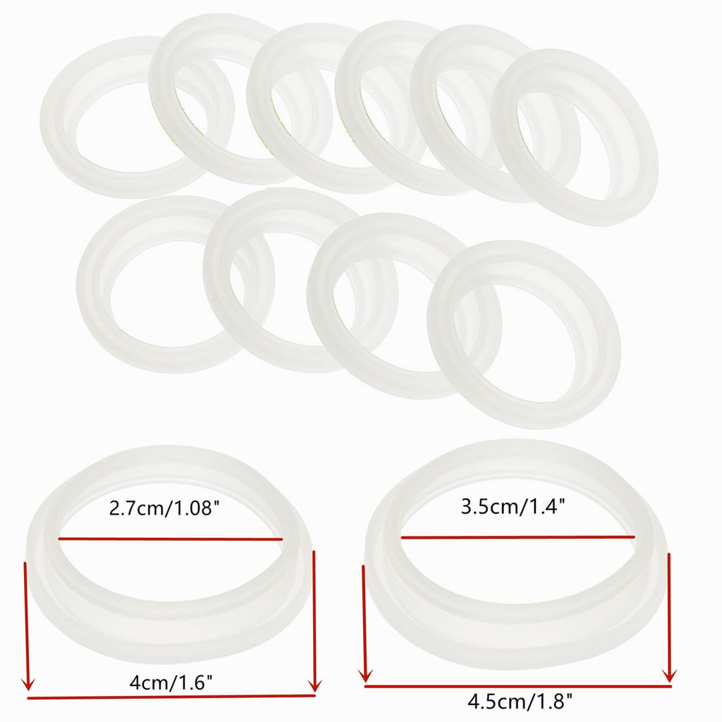 Silicone Sealing O-Rings Gaskets for Vacuum Bottle, Cover Stopper, Thermal Cup Lid, Resistance O Ring Seals, 4 cm, 5cm, 10Pcs