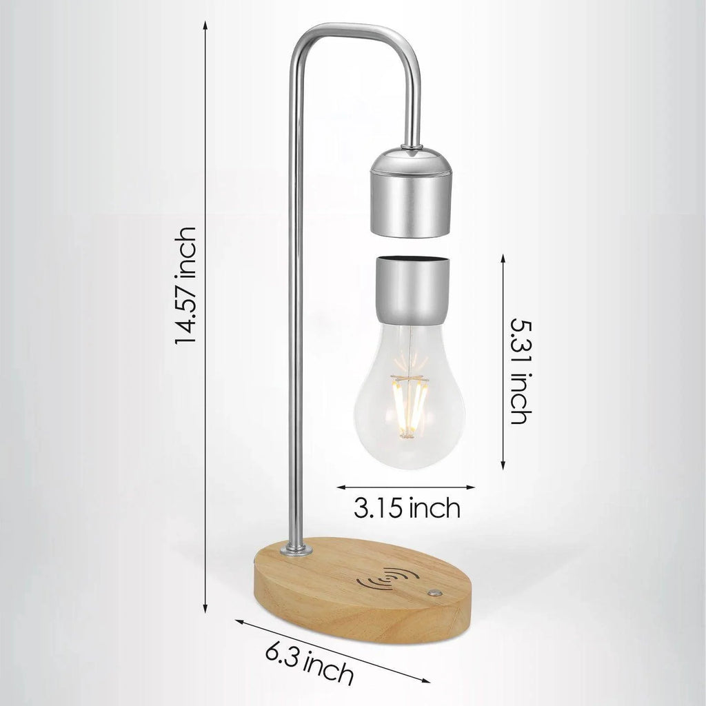 Modern Levitating Lamp With Floating Light Bulb