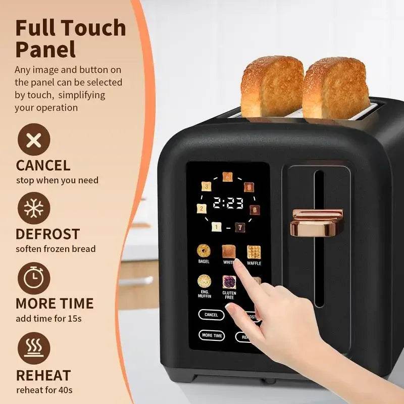 2-Slice Smart Toaster with LCD Display