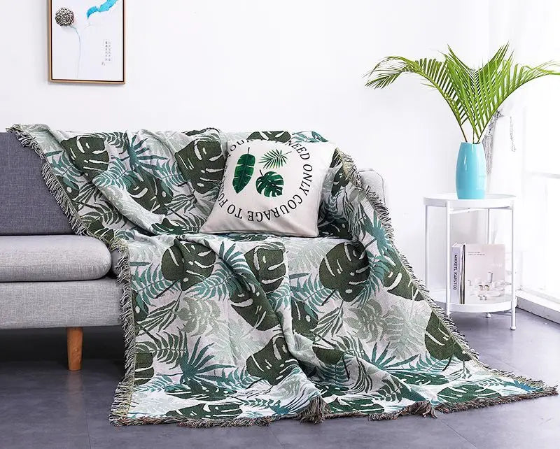 Boho Tassel Throw Blanket