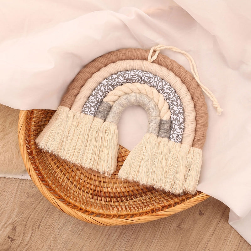 Handmade Cotton Rainbow Wall Hanging