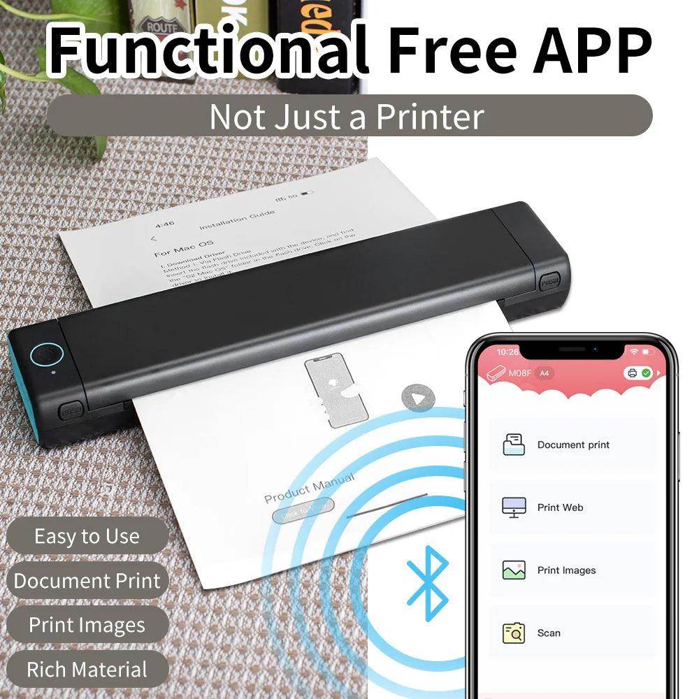 Small wireless Portable A4 Printer