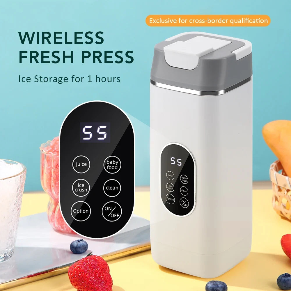 Cordless LED Juicing Blender Cup