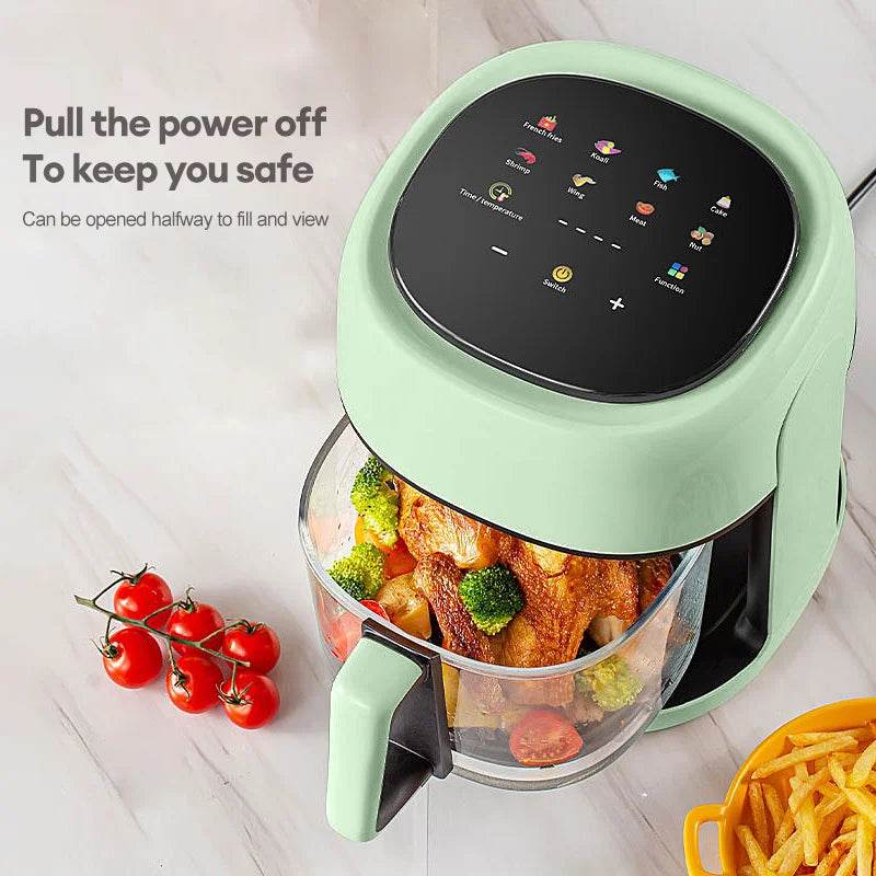 4.5L Smart Electric Air Fryer – Oil-Free 360° Convection Oven