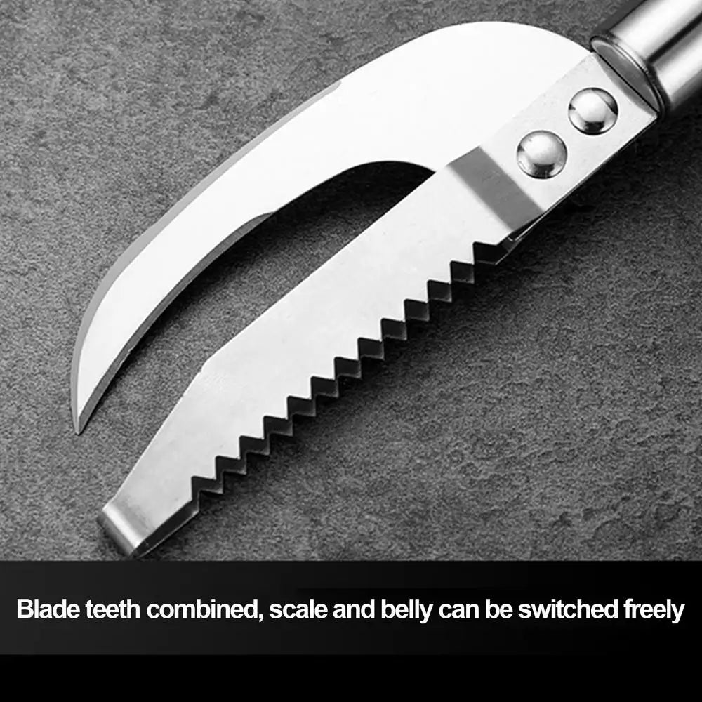 Fish Scale Remover Knife Picking shrimp thread Stainless Scaler for Fish Cleaning Tools Fish Skin Brush Tongs Kitchen Tweezers