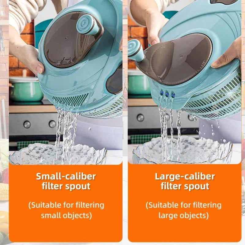 🥗 4.24 Quart Salad Spinner – Rinse, Spin & Serve Greens with Ease