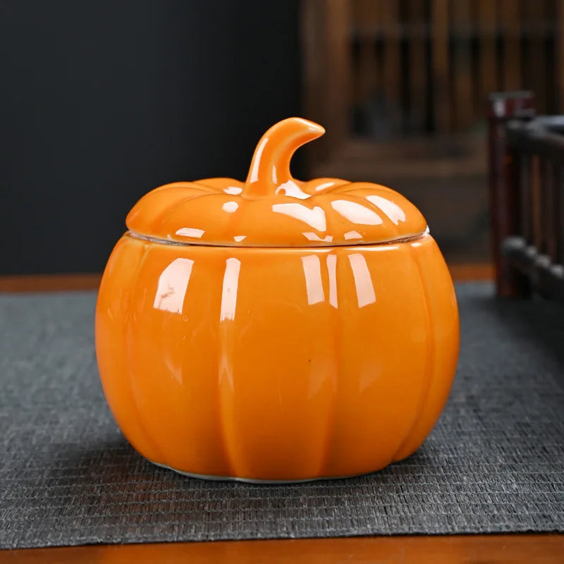 Ceramic Pumpkin Jar