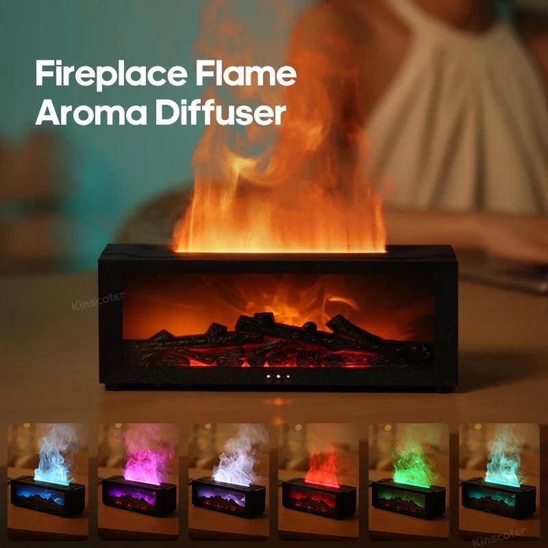 Fireplace Flame effect aroma diffuser