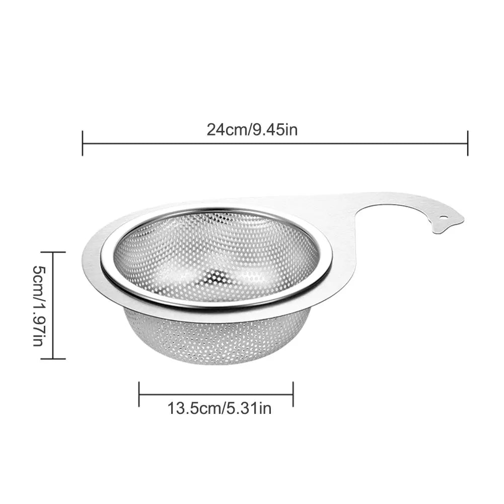 1/2 PCS Stainless Steel Sink Garbage Filter Colander Drain Basket Drain Rack for Filter Kitchen Waste & Wash Vegetables Fruits