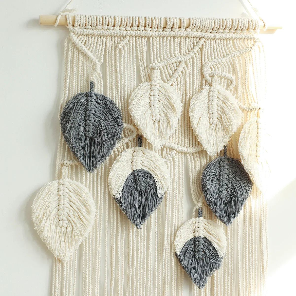 Leaves Hand-Woven Macrame Tapestries