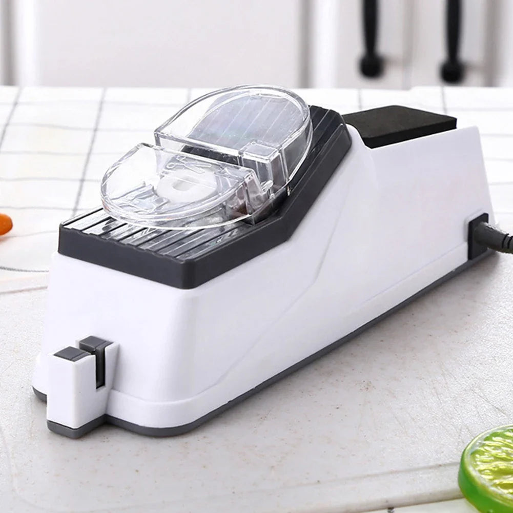 Electric Knife Sharpener – USB Rechargeable Automatic Sharpening Tool for Kitchen Knives