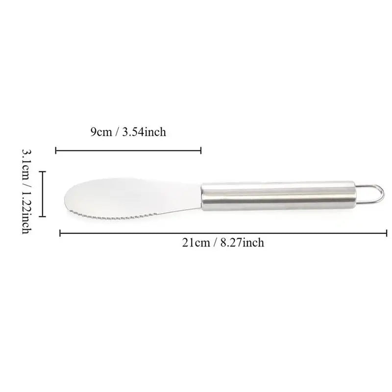 Stainless Steel Butter Spreader Kitchen Knives Stainless Steel Spreader Charcuterie Utensils For Kitchen Gadget For Cheese Jam