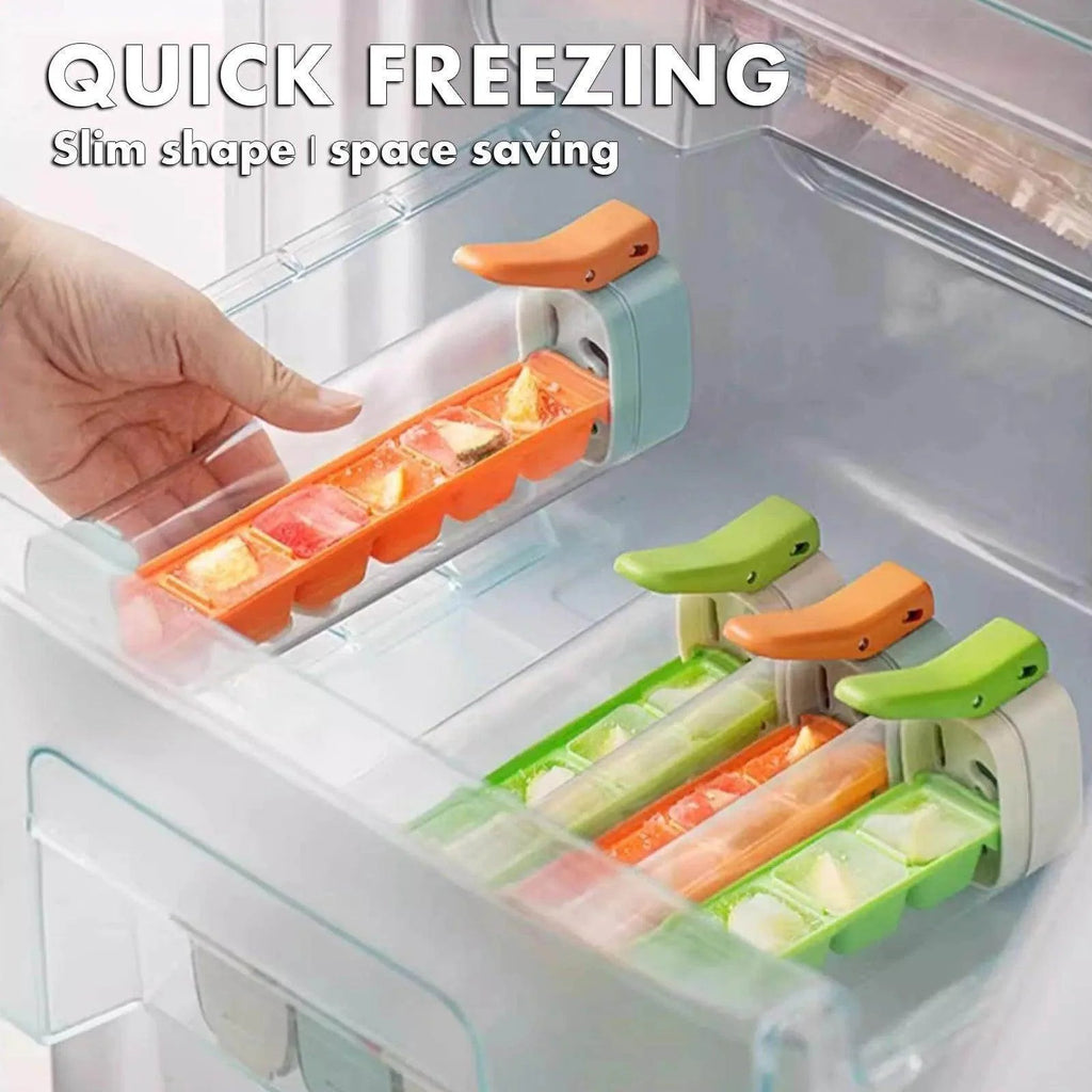 Ice Cubes Tray One Handed Deicing