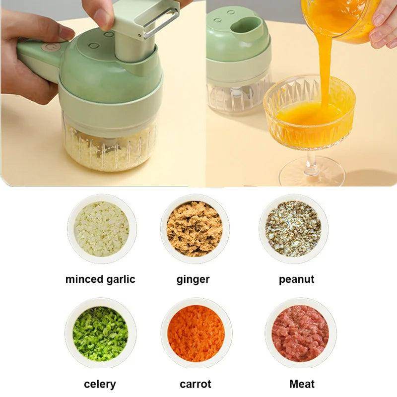 4 In 1 Slicer Garlic Masher mini chopper blender