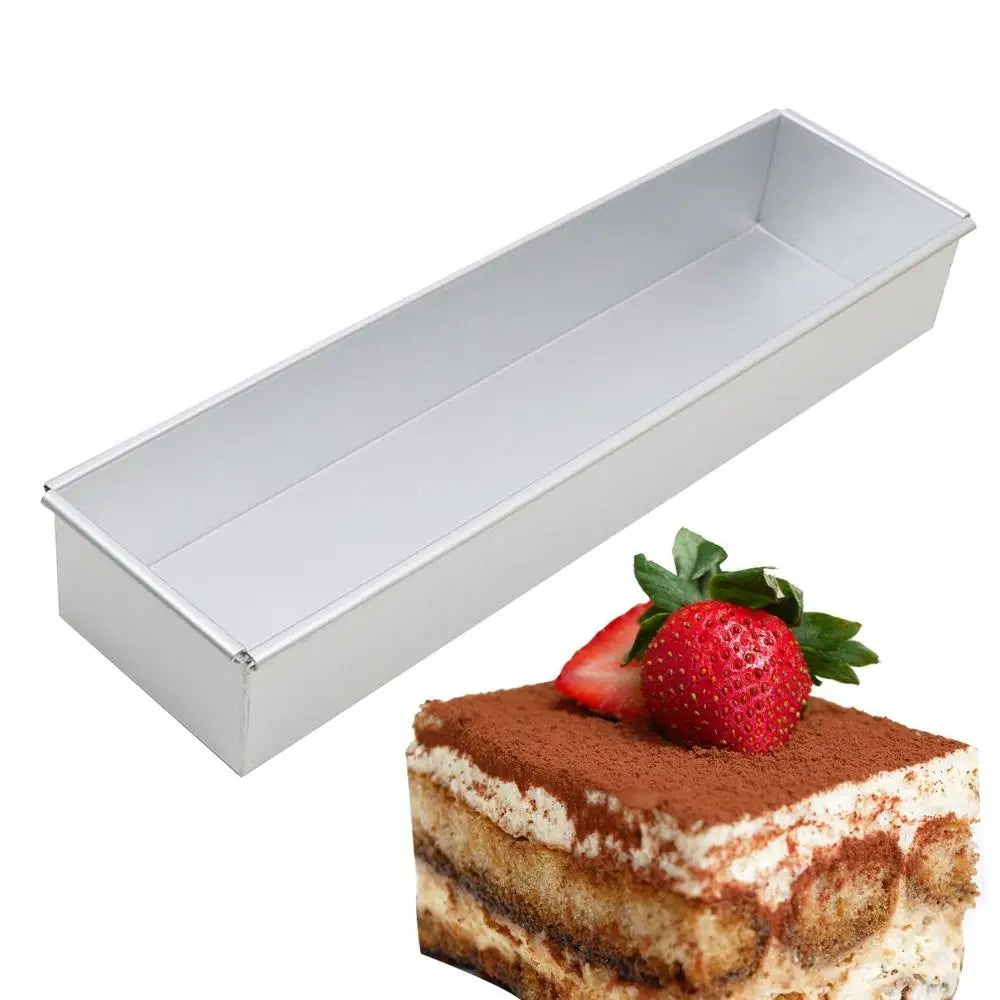 Aluminum Alloy Rectangle Tiramisu Cake Mold – Professional Baking Pan for Desserts, Layered Cakes, Pastries & Kitchen Use