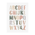Alphabet & Number Educational Canvas Prints – Boho Nursery Wall Art