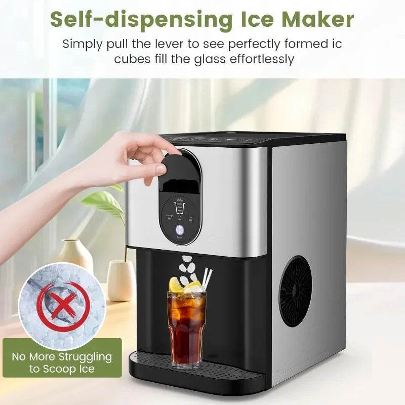 Countertop Nugget Ice Maker with Self-Dispensing