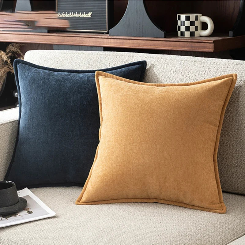 Retro Chenille Throw Pillow Cover