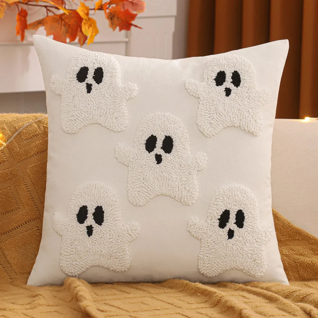 Tufted Fall & Halloween Pillow Covers