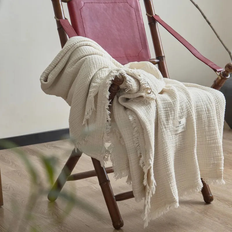 Cotton Gauze Throw Blanket
