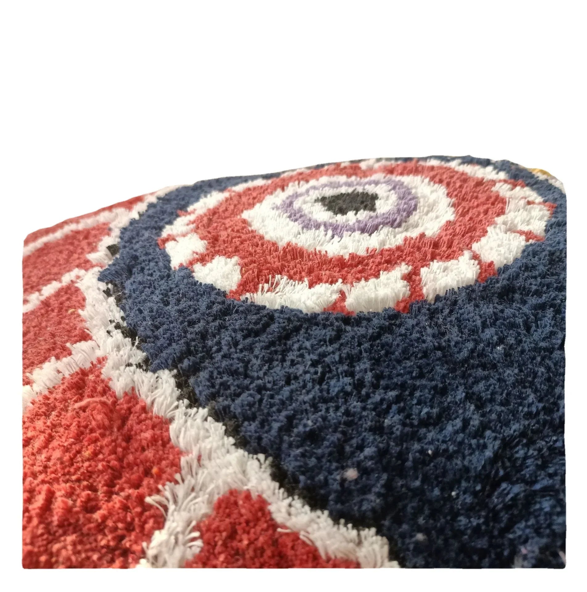 Evil Eye Tufted Embroidered Throw Pillow Cover – Bohemian Cushion Case
