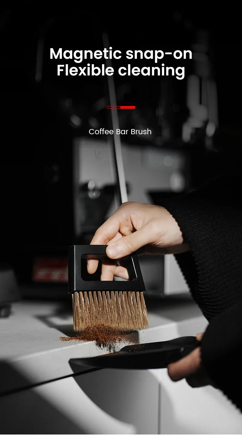MHW-3BOMBER Coffee Bar Brush Magnetic Storage Dustpan & Brush Set Portable Cleaning Brush with Handle Kitchen Bar Cleaning Tools