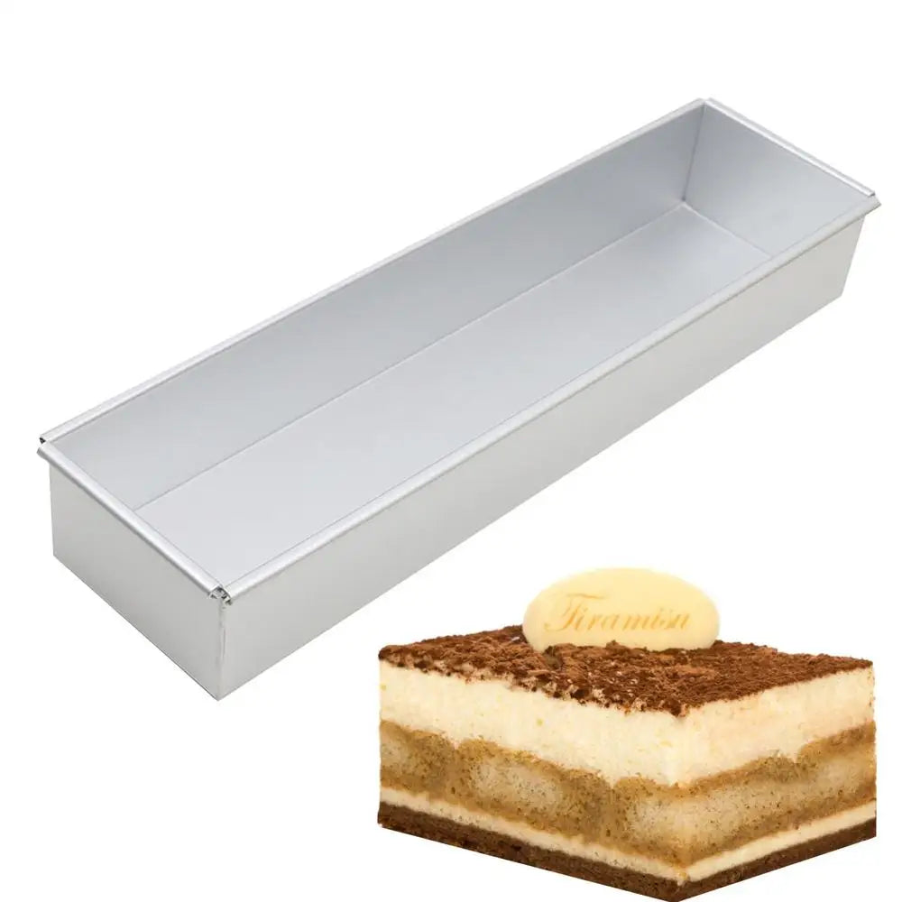 Aluminum Alloy Rectangle Tiramisu Cake Mold – Professional Baking Pan for Desserts, Layered Cakes, Pastries & Kitchen Use