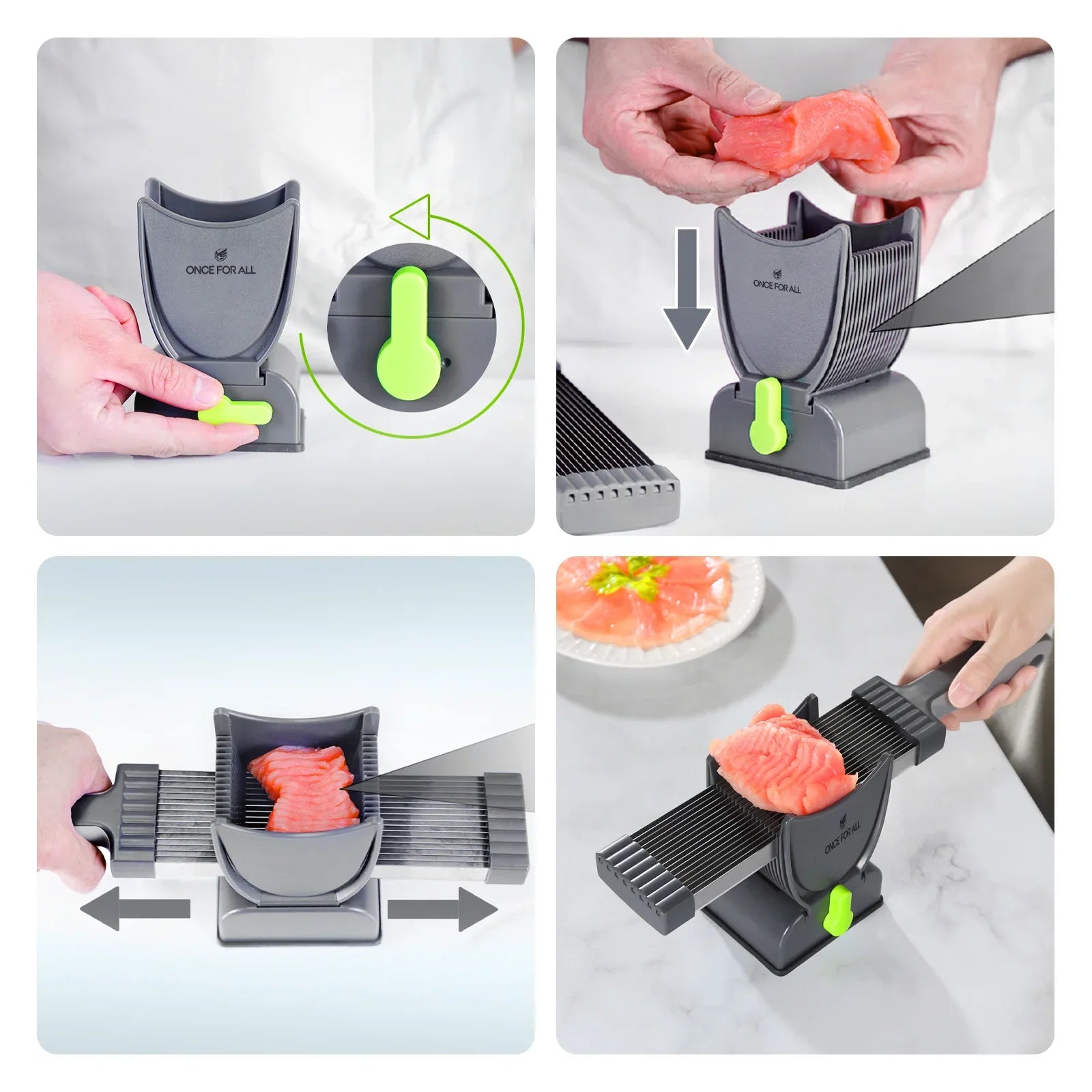 Manual Meat Slicer & Cleaver Set – Slice Strip & Cube Fresh Meat