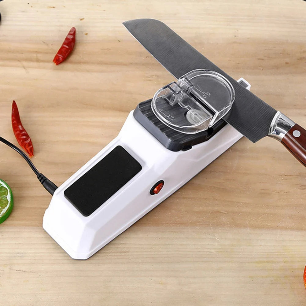 Electric Knife Sharpener – USB Rechargeable Automatic Sharpening Tool for Kitchen Knives