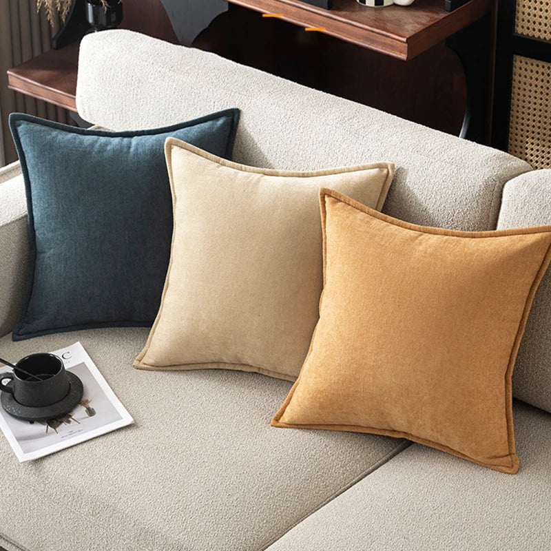 Retro Chenille Throw Pillow Cover