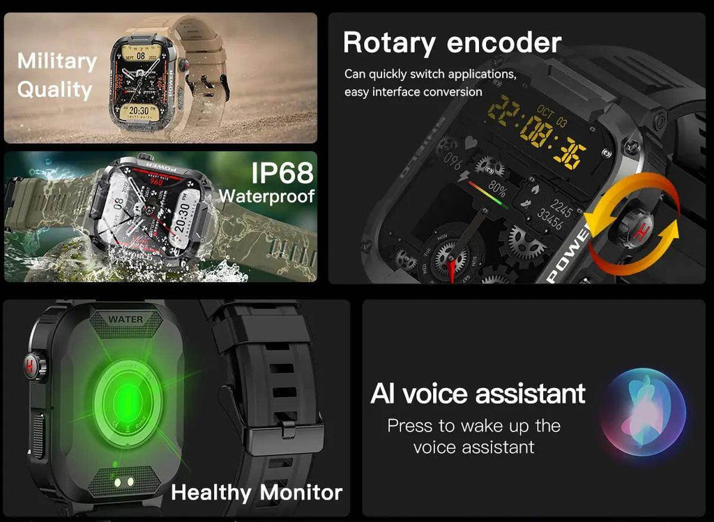 Military Android smartwatch for Men