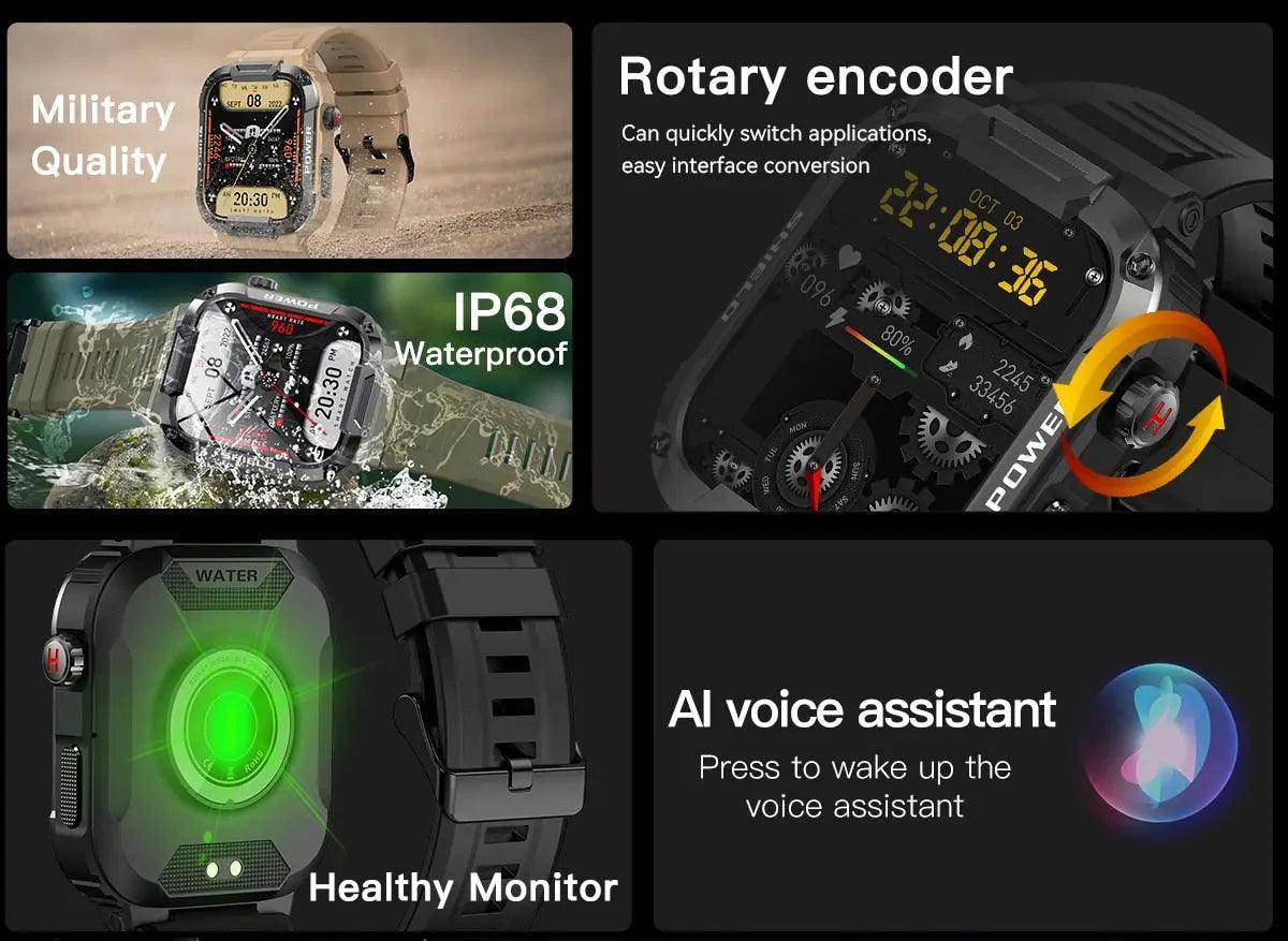 Military Android smartwatch for Men