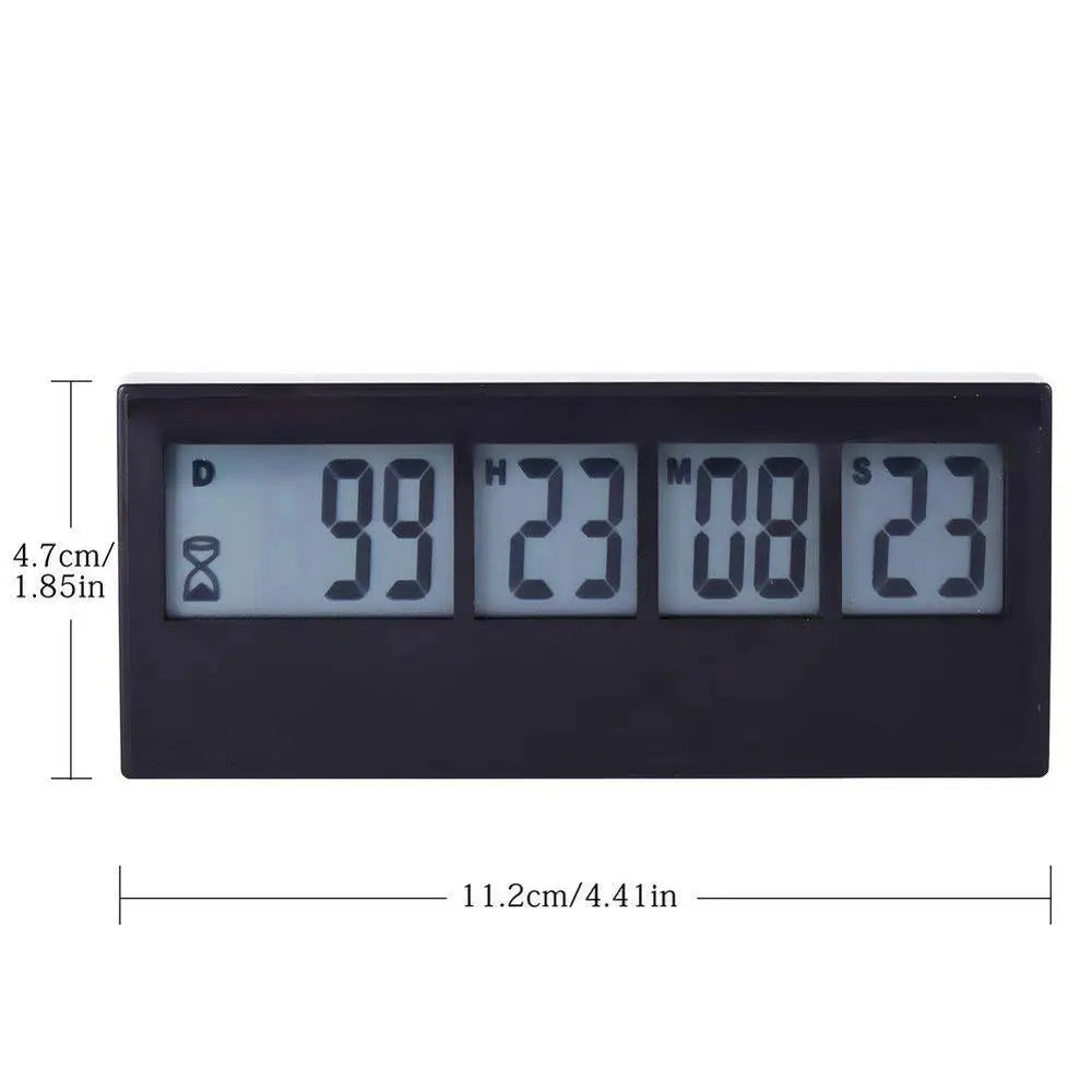 999 Days Countdown Clock LCD Digital Screen Kitchen Timer Event Reminder For Wedding Retirement Lab Cooking Kitchen Watering