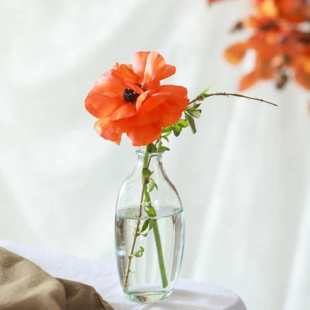 Gradient Glass Flower Vase – Modern Iridescent Home Accent