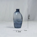 Gradient Glass Flower Vase – Modern Iridescent Home Accent