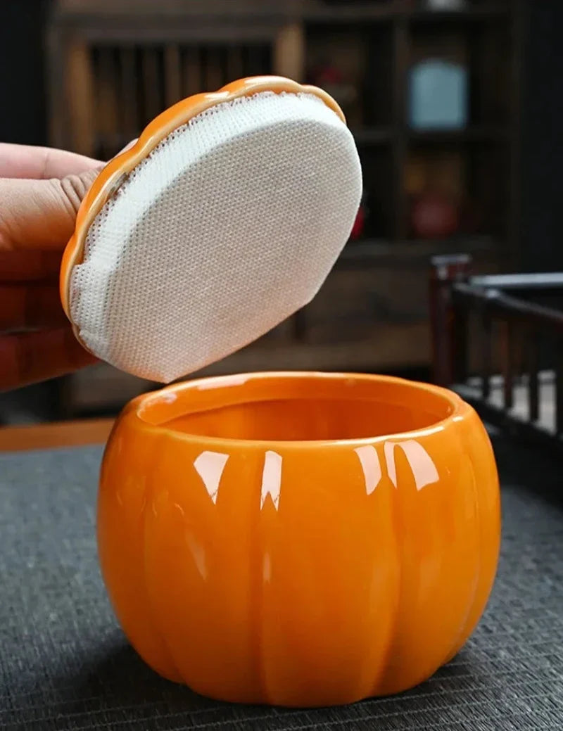 Ceramic Pumpkin Jar