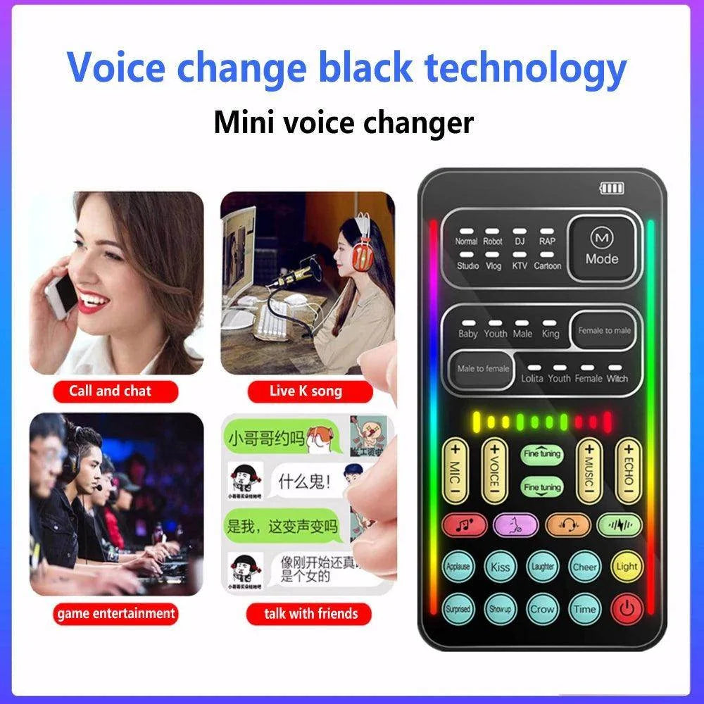Voice transformer Portable Voice Changing Modulator Voice Changer