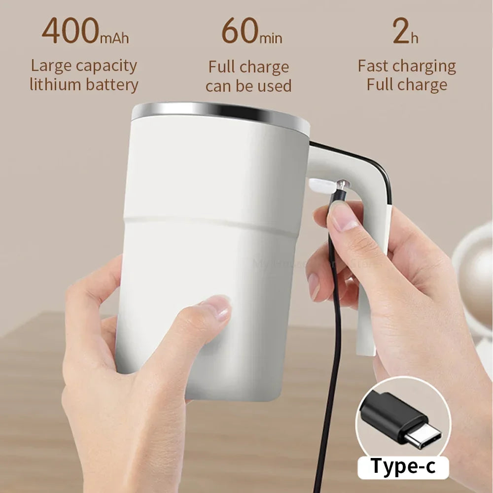 Automatic Self-Stirring Mug with Temperature Display