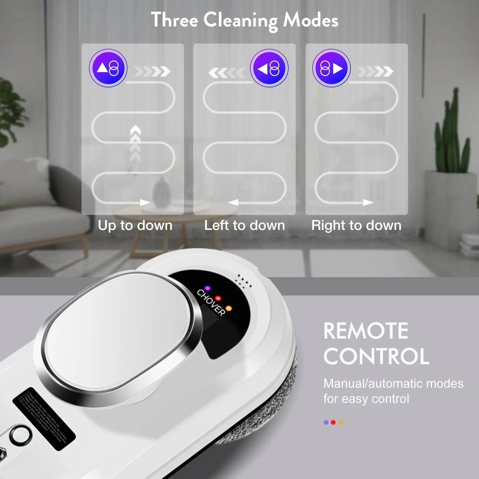 Smart Robot Window Cleaner with Water Spray