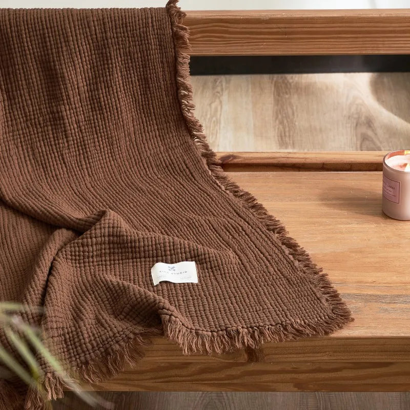 Cotton Gauze Throw Blanket
