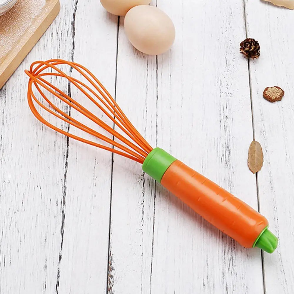 Silicone Whisk For Mixing Heat Resistant Egg Whisks Silicone Balloon Whisk Handle Beater Blender For Non-Stick Cookware Safe Non