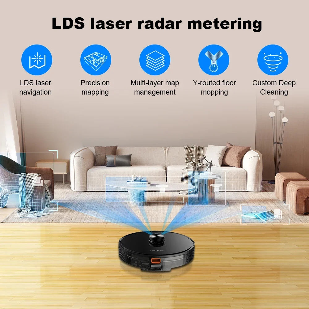 Smart Robot Vacuum Cleaner with Laser Navigation